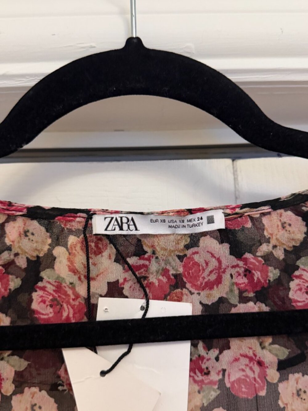 ZARA Floral Ruffle Mini Dress - Picture 5 of 6